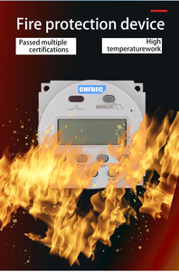 Chfbec 12V 24V 36V 48V 110V 220V Digitaal Lcd-Vermogen Wekelijks 7 Dagen Programmeerbaar Tijdschakelaar Relais 10a Mini Klok Lichttimer - Product Image 5