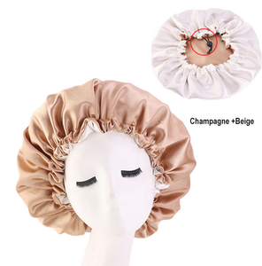 Women's hair beauty extra large <strong>satin</strong> silk <strong>bonnet</strong> 2019 custom private label JS-HOWHI - Product Image 6