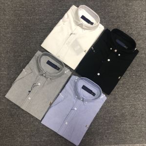 Vêtements pour hommes RL, <span class=keywords><strong>chemise</strong></span> brodée pour hommes <span class=keywords><strong>Ralph</strong></span> <span class=keywords><strong>Lauren</strong></span>, coton pur, <span class=keywords><strong>chemise</strong></span> brodée de haute qualité avec petite étiquette de couleur - Product Image 6