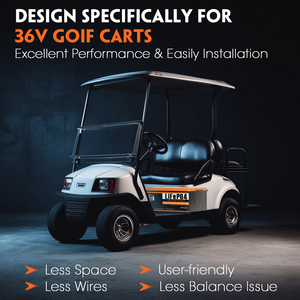 Batterie de chariot de <span class=keywords><strong>golf</strong></span> Cloudenergy GF36-120Ah 36V/38.4V 120Ah LiFePO4 avec BMS Bluetooth 250A intégré, chargeur 20A et moniteur tactile 6000+ - Product Image 6