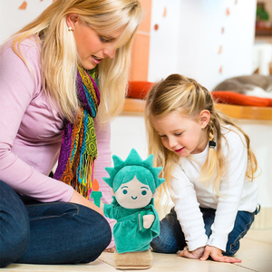 Muñeco de Peluche Personalizado de la Estatua de la Libertad al por Mayor, Figura de la Dama de la Libertad de 13 Pulgadas, Peluche Abrazable, Regalos para Niños - Product Image 4
