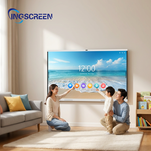 INGSCREEN Lavagna Interattiva <span class=keywords><strong>con</strong></span> Schermo Touch a Infrarossi ad Alta Precisione, Doppia Penna, Display 4K, Wi-Fi 6 per <span class=keywords><strong>Casa</strong></span>, Scuola, Azienda - Product Image 1