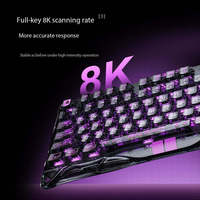 GravaStar Mercury V75 Lite 75% Wired Hall Effect Keyboard 8K Hz 0.01mm RT Hot Swappable Transparent RGB for PC Gaming