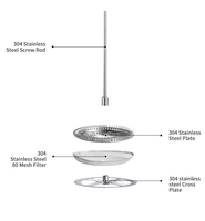 Cafetière ergonomique SEECIN de qualité alimentaire en verre borosilicate résistant à la chaleur, non toxique, avec poignée