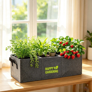 Sacs de plantation rectangulaires épaissis en feutre non tissé respirant et durable pour la culture à domicile – Vente en gros fabricant - Product Image 3