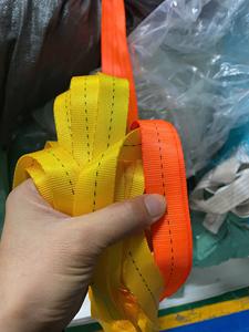 Polyester Webbing <b>Strap</b> 2.5cm Width Yellow 950kg Load Capacity Heavy Duty <b>Tie</b> <b>Down</b> Lashing Belt for Cargo Packing from Vietnam - Product Image 5