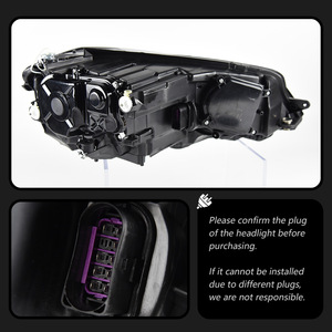 Gruppo Fari a LED per <span class=keywords><strong>Volkswagen</strong></span> <span class=keywords><strong>Golf</strong></span> <span class=keywords><strong>7.5</strong></span> R-line con Lente Proiettore, Doppio DRL e Indicatore di Direzione Dinamico 2018-2020, Plug and Play - Product Image 5
