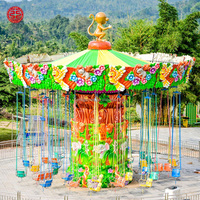 Wahana Hiburan Taman Bermain Karnaval Rantai Ayunan Anak-Anak dan Dewasa yang Menyenangkan, Kursi Terbang untuk Dijual