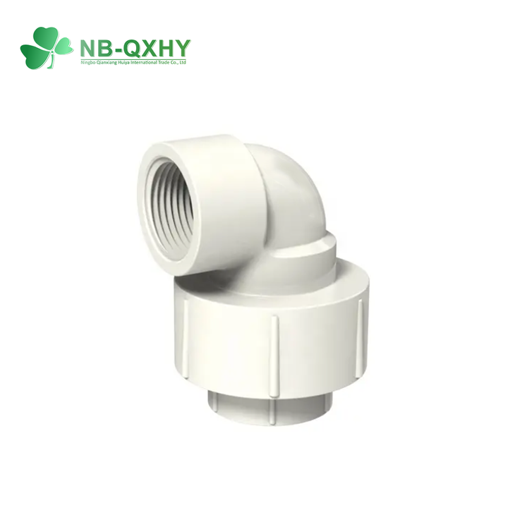 UPVC BSPT Threaded 1/2 and 3/4 Inch Male and Female Union Fittings High Pressure Smooth Surface Connectors