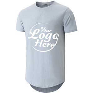 T-shirts unis surdimensionnés pour hommes 100% coton Streetwear Fashion commande en gros - Product Image 4