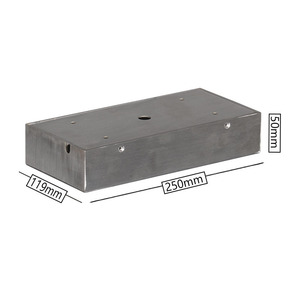 Stainless Steel Sheet Metal Chassis 250x119x50mm Custom Laser Cut Stamping Parts for Industrial Machinery - Product Image 1