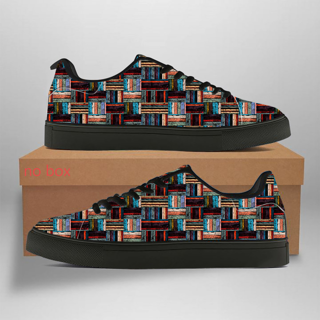 Wholesale Spring Lightweight Primitive Tribal Totem Print Skateboard Shoes Men Street Trend Sneakers Women's Casual Flat Drop
