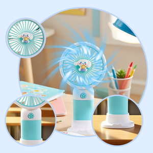 Mini-<span class=keywords><strong>ventilateur</strong></span> portable pour l'été, utilisation en extérieur, support de téléphone de bureau, idéal pour étudiants, voitures électriques, foyers, hôtels, camping-cars - Product Image 6