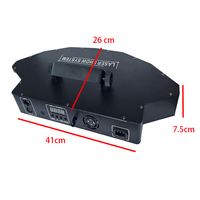 Projecteur laser DMX512 à 6 trous, scan sectoriel 3-en-1 RVB couleur, pour effets de scène, DJ, discothèques, pistes de danse, bars, fêtes