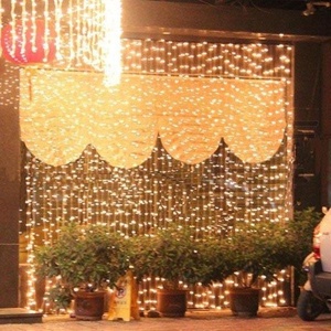 Decoración navideña con ventana Flash, cortina inteligente, cadena de luces, Año Nuevo, alta calidad, 2025, gran oferta, Cable de goma IP67 Led - Product Image 1