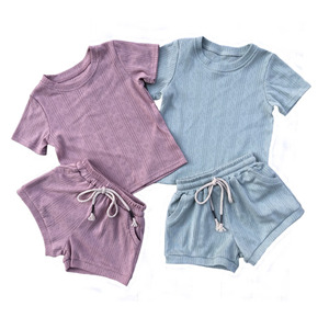 Combinaison en <span class=keywords><strong>coton</strong></span> côtelé pour bébé, fille et garçon, manches longues, ensemble <span class=keywords><strong>de</strong></span> nuit pour nouveau-nés, boutons pression - Product Image 5