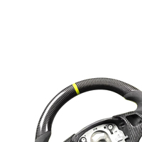 Volant en cuir perforé et fibre de carbone pour BMW Série E E82 E87 E90 E92 E93, amélioration de l'intérieur de la voiture