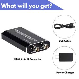 Adaptateur convertisseur HDMI vers AHD Full HD <span class=keywords><strong>1080P</strong></span> <span class=keywords><strong>Convertir</strong></span> le signal vidéo HDMI <span class=keywords><strong>en</strong></span> TVI CVI AHD CVBS BNC pour moniteur HDTV DVR - Product Image 6