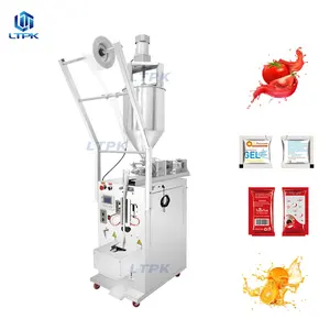 Full Automatic Bag Packing Machine For Chili Sauce Sachet Filling Packing Machine For Peanut Butter Honey Paste