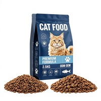 Nourriture sèche pour chats, riche en protéines, faible en matières grasses, support OEM/ODM, saveurs variées, pour chatons et adultes, vente en gros, prix complet