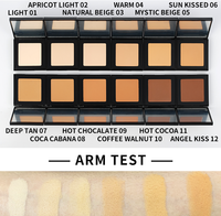 Poudre pressée mate végétalienne peau foncée maquillage pour le visage poudre bronzante imperméable poudre de compression fond de teint poudre de contour marque privée