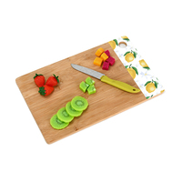 Planche à découper de service, pour légumes, fruits, fromage en bambou, design de service avec tiroir