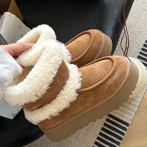 Botas de Nieve de Diseño Clásico para Mujer, de Alta Calidad, Cálidas, Antideslizantes, Venta Directa de Fábrica, Personalizadas y Originales - Product Image 1