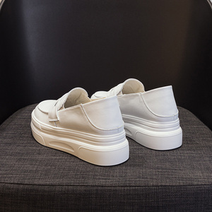 Women's <b>White</b> Sneakers with Thick Soles <b>Heel</b> Lift Lightweight Breathable Casual Shoes Spring Summer 2026 - Product Image 2