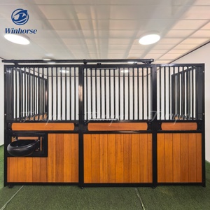 Bán 10ft ngoài trời di chuyển sang trọng mạ kẽm ngựa ổn định bền Cưỡi Ngựa Trang trại ngựa gian hàng tấm tre đầy - Product Image 4