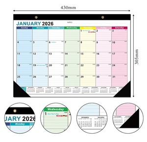 Amazon 18-Month için sınır ötesi büyük duvar masası takvim basit masaüstü planlama saat ekran 25-26 İngilizce takvim promosyon - Product Image 3