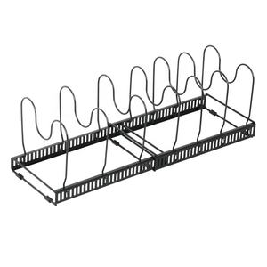 Organisateur de casseroles extensible pour <span class=keywords><strong>placard</strong></span> avec 8/10 compartiments, support pour couvercles de casseroles, organisateur de casseroles réglable, support pour planches à découper - Product Image 3