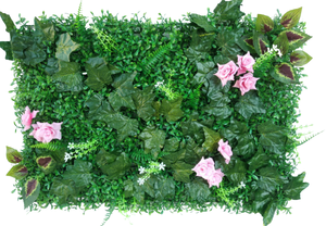 Paneles de pared de césped artificial de PVC respetuosos con el medio ambiente resistentes a los rayos UV, respaldo de pared verde para exteriores de alta simulación, decoración de balcón exótica - Product Image 5