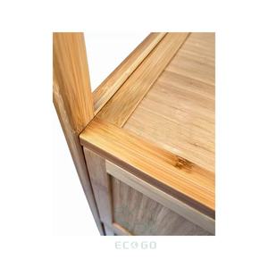 Meuble de rangement de salle de bain moderne en bambou moulé par injection, écologique, 5 niveaux, autoportant, grande capacité, durable et facile à assembler - Product Image 5