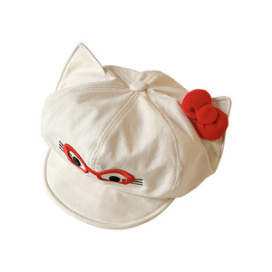 Nouveau Béret Coréen Style Japonais 2026 Brodé en 3D Octogonal Respirant et Ajustable, Mignon et Amincissant pour <span class=keywords><strong>le</strong></span> Visage - Product Image 5