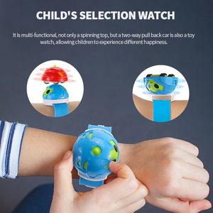 Mini montre-toupie <span class=keywords><strong>de</strong></span> combat magique à porter à la main pour enfants, jouet éducatif multifonctionnel anti-stress, cadeau d'anniversaire et <span class=keywords><strong>de</strong></span> Noël - Product Image 2