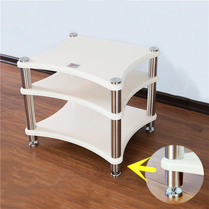 Support de haut-parleur <span class=keywords><strong>HiFi</strong></span> en bois massif DY-05, armoire Audio, équipement d'amplificateur, amortisseur, étagère à ongles (modèle global) - Product Image 2