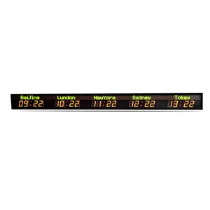 [customization] Creative Design Of World Wall Clock Accurate Timing Multi-functional Electronic Wall Clock