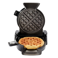 Gaufrier électrique vertical pour usage domestique avec plaques antiadhésives, voyant lumineux, rangement compact, pour gaufres belges