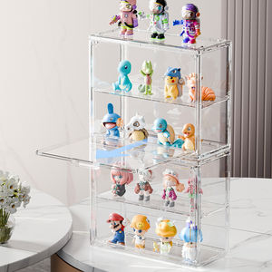 DAYOOH Hochwertige Kunststoff-Vitrine Staubdichte Magnetische Aufbewahrungsbox Transparenter Actionfiguren-Aufbewahrungsbehälter Mit Trennwand - Product Image 2