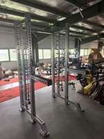 Vente en gros d'usine : Power Rack avec bras de jammer, sangles de sécurité et barre de traction, équipement d'entraînement de force pour usage commercial et domestique