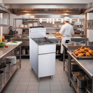 SURRI USA Certified <strong>Commercial</strong> Gas Deep <strong>Fryer</strong> For Chicken Fries - Product Image 5