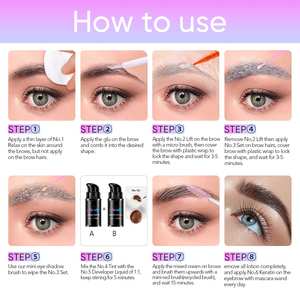 Vegan <span class=keywords><strong>Brow</strong></span> <span class=keywords><strong>Lamination</strong></span> And Tint Kit Henna Eyebrow Tint Kit con etiqueta privada y <span class=keywords><strong>precio</strong></span> al por mayor - Product Image 6