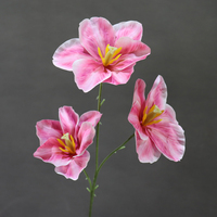 Dinding Latar Belakang Bunga Sutra Tulip 3D Simulasi untuk Pernikahan, Thanksgiving, Hotel, Lanskap, Seni Bunga, Aula Pernikahan