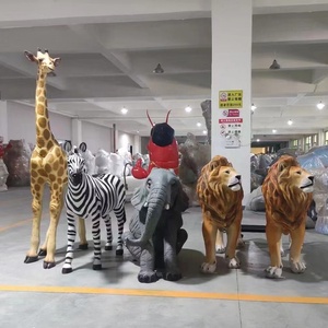 รูปปั้นกอริลลารูปช้างและยีราฟรูปปั้นไฟเบอร์กลาสทำจากเรซินสำหรับตกแต่งสวนกลางแจ้งขนาดเท่าสัตว์เลี้ยงในฟาร์ม - Product Image 6