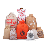 Sacs cadeaux en toile de jute avec cordon de serrage pour Noël, sacs cadeaux personnalisés avec cordon de serrage, sacs de faveur personnalisés pour mariage et fête