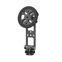 Support de téléphone magnétique en métal 5156 avec griffe porte-accessoire, adaptateur de trépied réglable et rotatif pour iPhones compatibles MagSafe