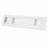 Grille linéaire amovible en aluminium YBGR6010, diffuseur de plafond HVAC à noyau détachable pour l'air d'admission et de refoulement