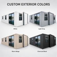 Rumah Kontainer Ekspansi Ramah Lingkungan Grosir Bersertifikat CE ISO9001 Standar Eropa 20ft 40ft Rumah Modular Prefabrikasi Pabrik OEM/ODM