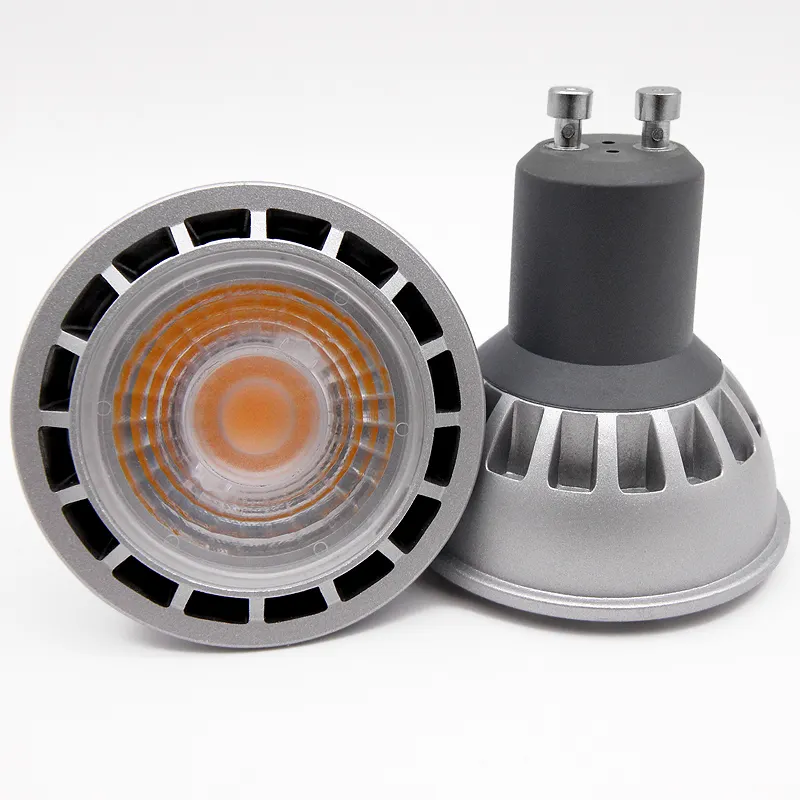 Алюминиевый 110 / 220V COB Светодиодный прожектор Gu10 лампа 7 Вт мини Ce по ограничению на использование опасных материалов в производстве Gu10 Светодиодная лампа направленного света