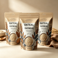 Sachet Doypack Personnalisé Imprimé Recyclable Anti-humidité avec Fenêtre, Emballage Alimentaire en Mylar pour Nouilles, Huile d'Olive, Sucre et Plus Encore